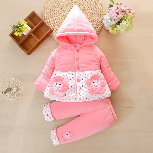 Conjunto de Abrigo Acolchado para Niñas - Otoño e Invierno - Image 2