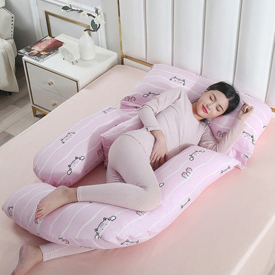 Almohada Maternidad Protección Cintura Tipo U para Dormir de Lado - Image 13
