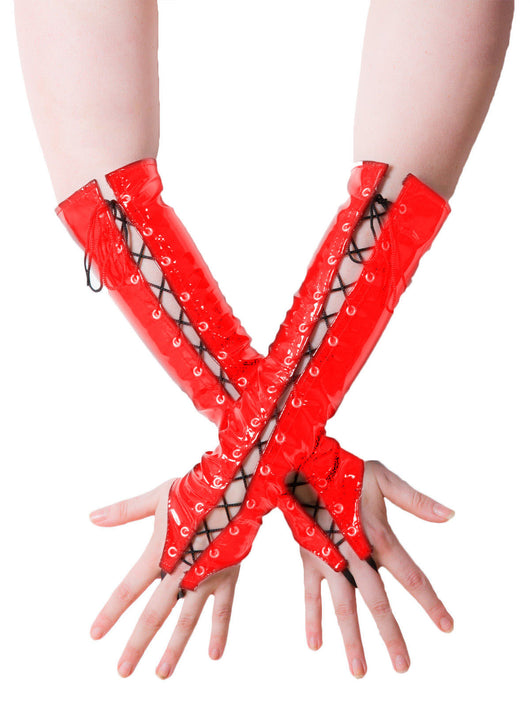 Guantes Largos de Cuero Sintético Sexy - Image 4