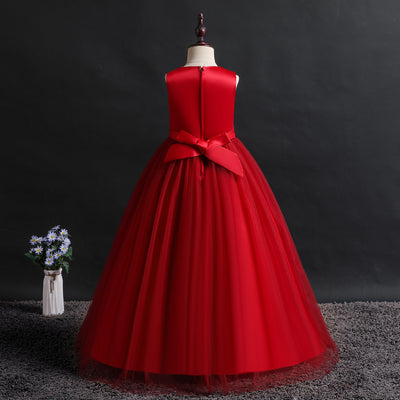 Vestido Princesa Elegante sin Mangas con Borlas Bordadas - Image 10