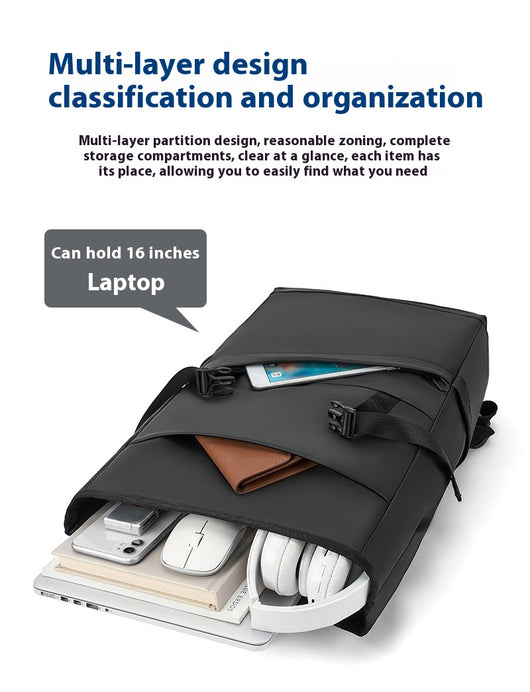 Mochila Ejecutiva Ligera para Computadora - Diseño Clásico Versátil - Image 13