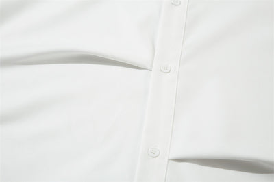 Camisa Plisada Suelta de Manga Larga para Hombre - Diseño Moderno y Elegante - Image 11
