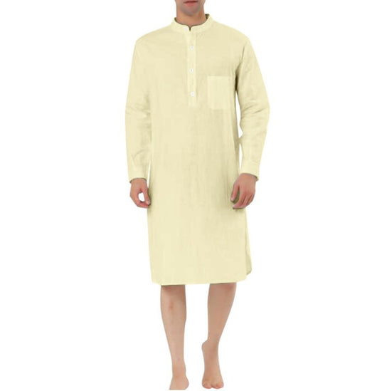 Bata Camisera Clásica con Bolsillos para Hombre - Image 5