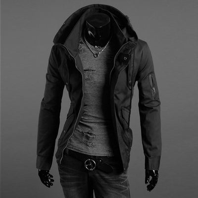 Chaqueta Táctica Versátil de Color Sólido para Hombre - Image 10