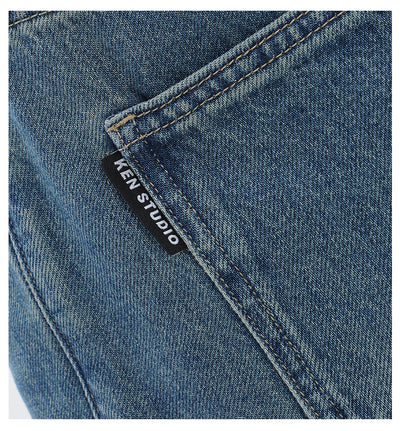 Jeans Retro Azul Holgados de Corte Recto - Image 32