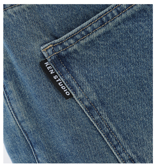 Jeans Retro Azul Holgados de Corte Recto - Image 32