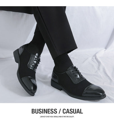 Zapatos de Negocios Cuero Premium con Suela Elevada y Punta Redonda - Image 14