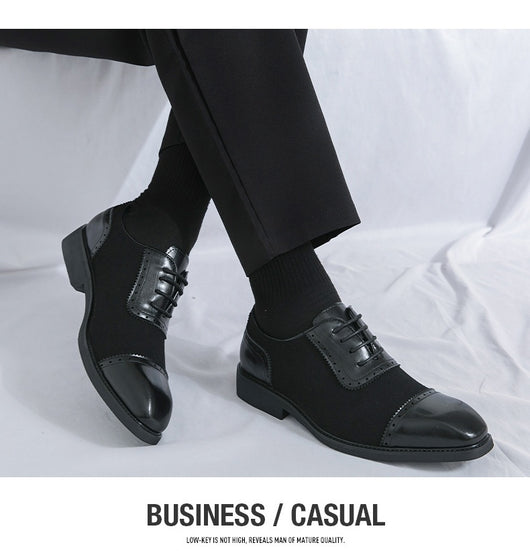 Zapatos de Negocios Cuero Premium con Suela Elevada y Punta Redonda - Image 14