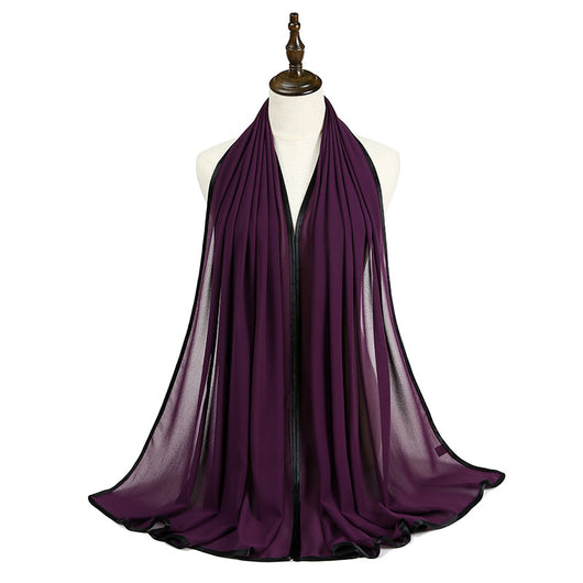 Pañoleta de Gasa con Perlas y Flecos Elegante - Image 12