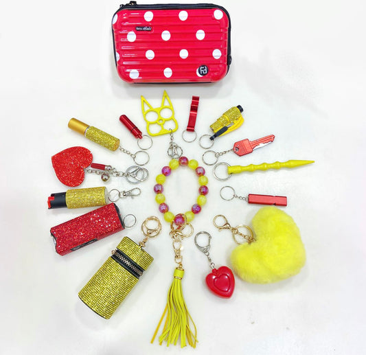 Set de 16 Llaveros Amarillos y Rojos - Image 2