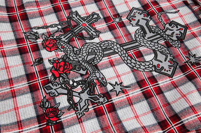 Camisa Tipo Jacket a Cuadros Holgada de Manga Larga Unisex - Image 15