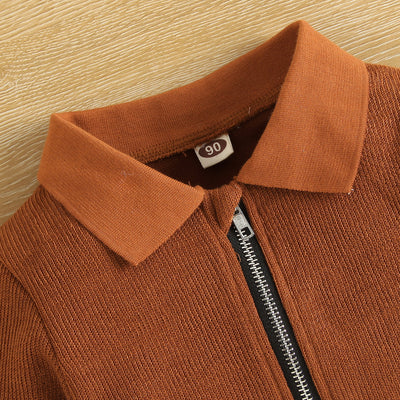 Conjunto Infantil con Saco de Cuello y Pantalón Elástico - Image 3