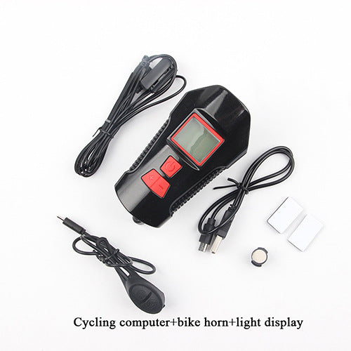 Luz Frontal para Bicicleta USB con Altavoz y Velocímetro - Image 30