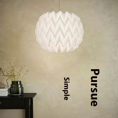 Lámpara Colgante Origami Plegable de Diseño Minimalista - Image 11