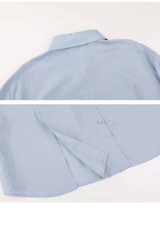 Blusa Clásica con Solapa Estilo Coreano para Mujer - Image 18