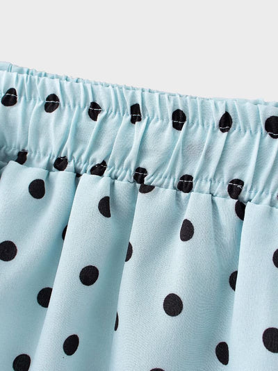 Shorts de Verano con Lunares y Volados Acampanados - Image 17