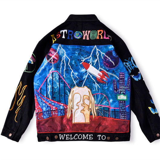 Chaqueta Denim Bordada Invincible Heavy Industries - Image 21
