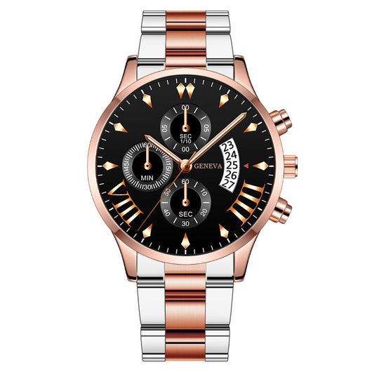 Reloj de Pulsera para Hombre con Calendario y Correa de Acero - Image 12