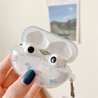 Auriculares Inalámbricos Bluetooth Mariposa Floral con Estuche de Silicona Transparente - Image 8