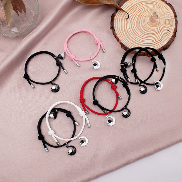 Pulsera de Pareja Astronauta Imán del Amor
