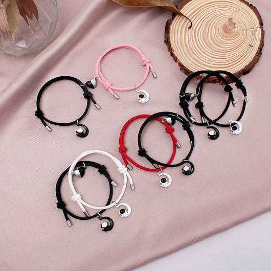 Pulsera de Pareja Astronauta Imán del Amor