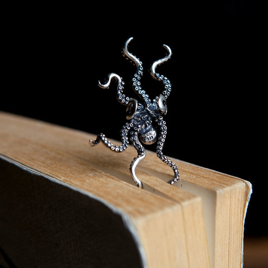 Aretes de Pulpo Plateado 925 - Diseño Oversized - Image 5
