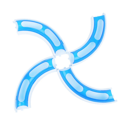 Pink and white circular cat track toy with an orange ball inside a smaller track for pet amusement. - Image 5
