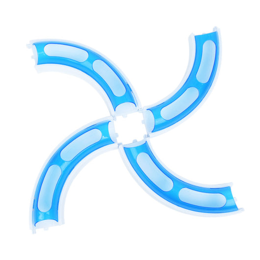 Pink and white circular cat track toy with an orange ball inside a smaller track for pet amusement. - Image 5