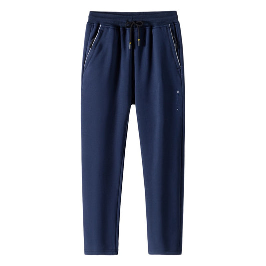 Pantalones Casuales Holgados de Algodón Puro para Hombre Talla Grande