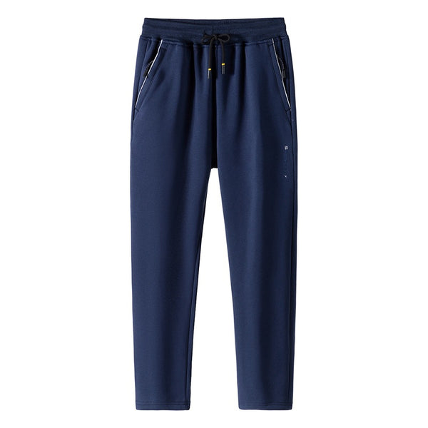 Pantalones Casuales Holgados de Algodón Puro para Hombre Talla Grande