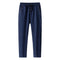 Pantalones Casuales Holgados de Algodón Puro para Hombre Talla Grande