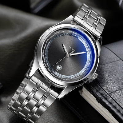 Reloj de Lujo para Hombre - Acero Inoxidable, Resistente al Agua y Luminoso