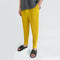 Pantalones Casuales de Hombre con Cintura Elástica y Pliegues - Colores Sólidos Verano