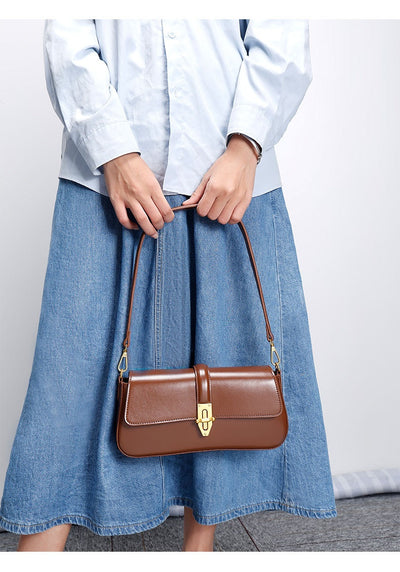Bolso Bandolera de Cuero con Textura Salvaje para Mujer - Image 7