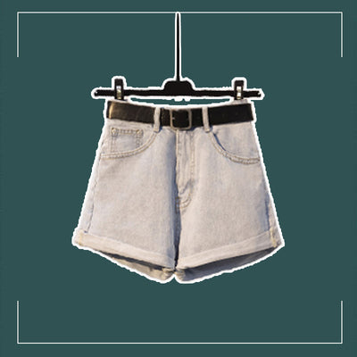 Conjunto Retro de Shorts Denim y Blusa Protectora Anti-UV - Image 5
