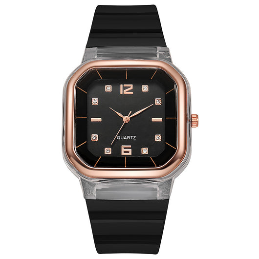 Reloj Infantil de Moda con Diamante de Silicona - Diseño Cuadrado para Niñas - Image 15
