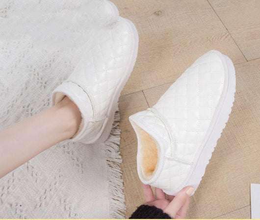 Botas Cortas Coreanas Acolchadas - Zapatos Planos Versátiles para Todo Uso - Image 5