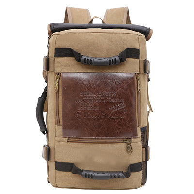 Mochila de Lona para Hombre - Backpack de Viaje y Trabajo con Compartimento Laptop - Image 8