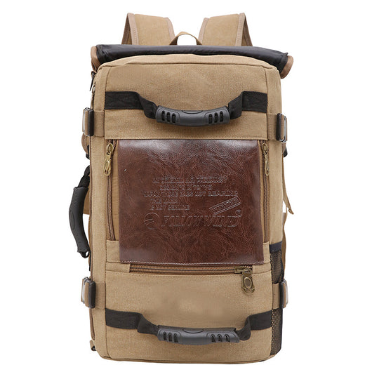 Mochila de Lona para Hombre - Backpack de Viaje y Trabajo con Compartimento Laptop - Image 8
