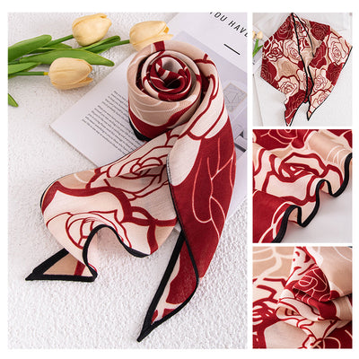 Pañuelo Versátil de Poliéster con Estampado Vintage - Image 12