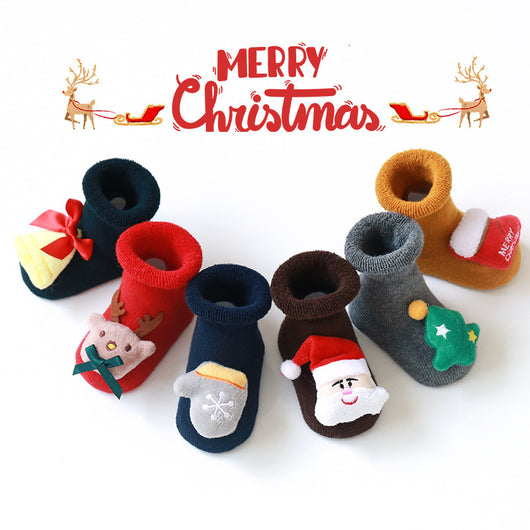 Calcetines Navideños Antideslizantes para Bebé con Suela Gruesa de Felpa - Image 17