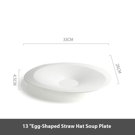Plato Ovalado de Porcelana Francesa Elegante - Image 7