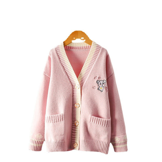 Cardigan Infantil con Bordados - Suéter Tejido Elegante para Niñas - Image 5