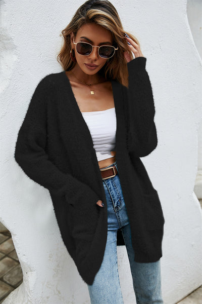 Cardigan Tejido Talla Grande Abrigo Midi Elegante - Image 10