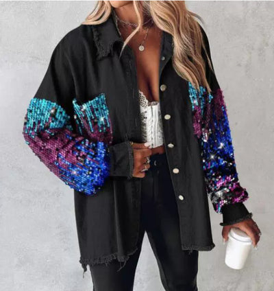 Blusa de Hombros Descubiertos con Patrón Serpentina para Mujer - Image 28