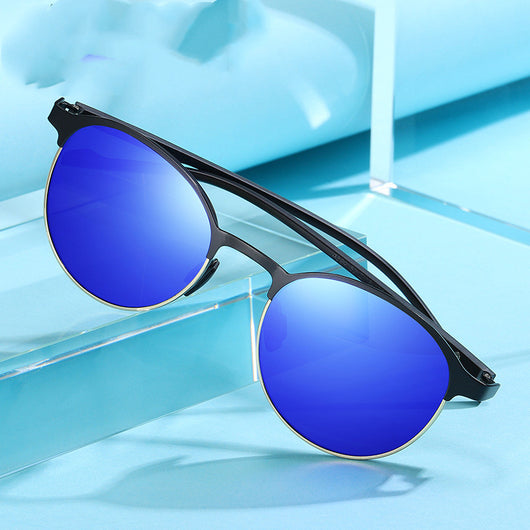 Gafas de Sol Polarizadas Semiarco Metal - Diseño Colorido y Moderno - Image 13