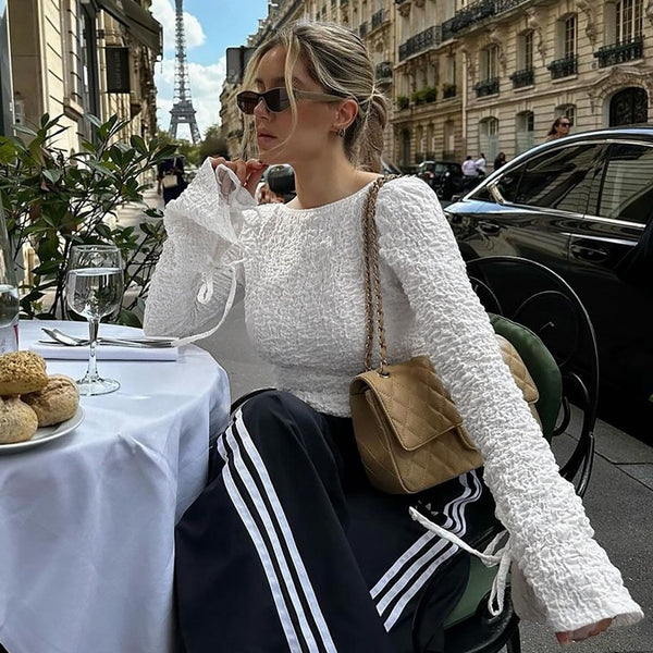Cardigan Mujer con Encaje y Espalda Descubierta Manga Larga
