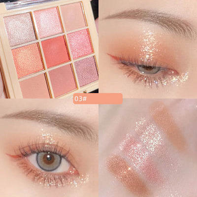 Paleta de Sombras de Ojos 9 Colores Tierra - Maquillaje Profesional - Image 7
