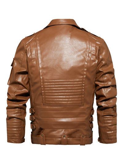 Chaqueta de Cuero Punk para Motociclista - Estilo Rebelde en Piel PU - Image 8