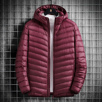 Chaqueta Ligera de Algodón con Capucha para Hombre - Image 3
